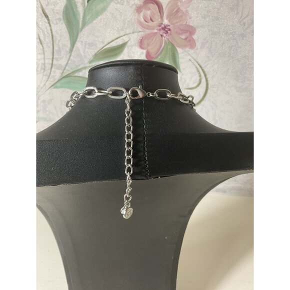 Silver-Tone Adjustable Three-Layered Chain Necklace For Women - Picture 4 of 5